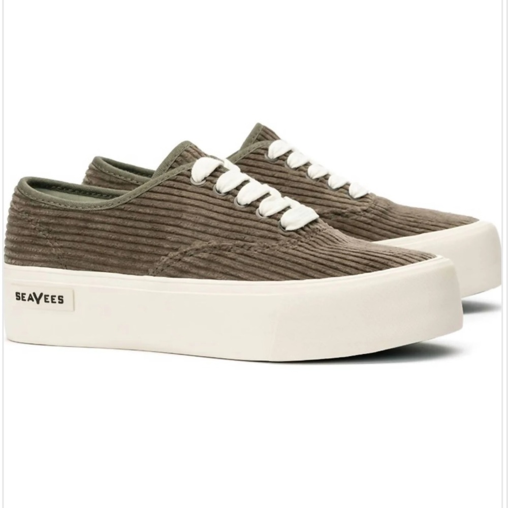 SeaVees Women's Legend Platform Sneaker In Burnt Olive - Picture 3 of 8